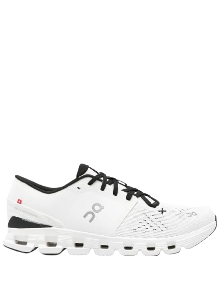 On Cloud X 4 Blanco y negro MUJER