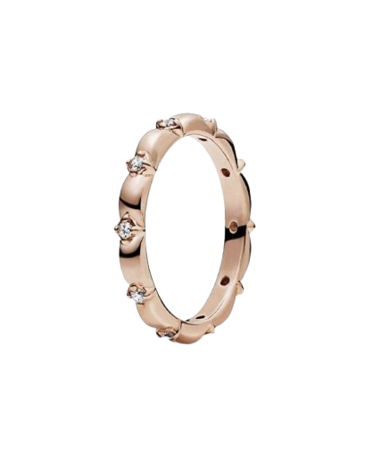 Anillo Banda de Pétalos