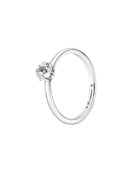 Anillo solitario Estrella celestial reluciente