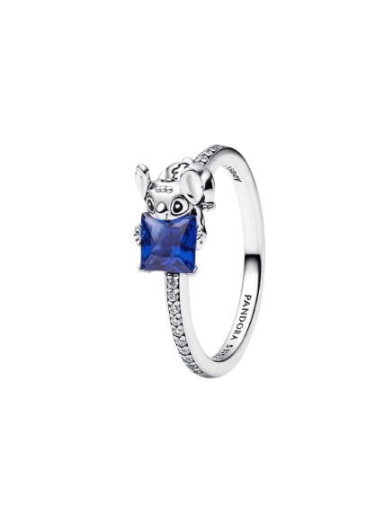 Anillo Stitch de Disney con Piedra Azul